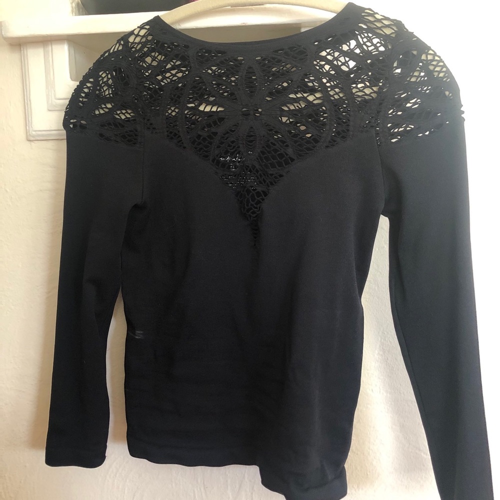 Free People Mesh Top